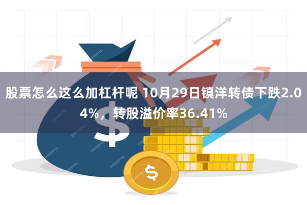 股票怎么这么加杠杆呢 10月29日镇洋转债下跌2.04%，转股溢价率36.41%