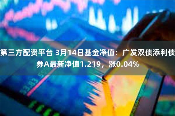 第三方配资平台 3月14日基金净值：广发双债添利债券A最新净值1.219，涨0.04%